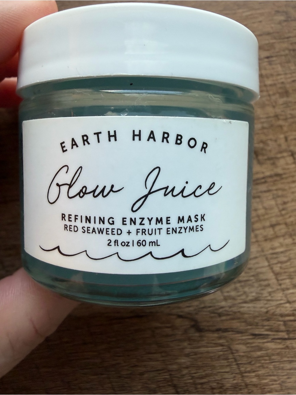 Earth Harbor Glow Juice Refining Enzyme Mask — Teal Cream